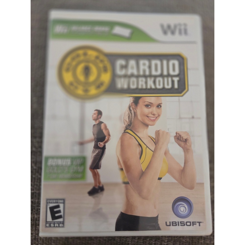 Gold's Gym Cardio Workout Nintendo Wii Ubisoft‎ 2009 CIB